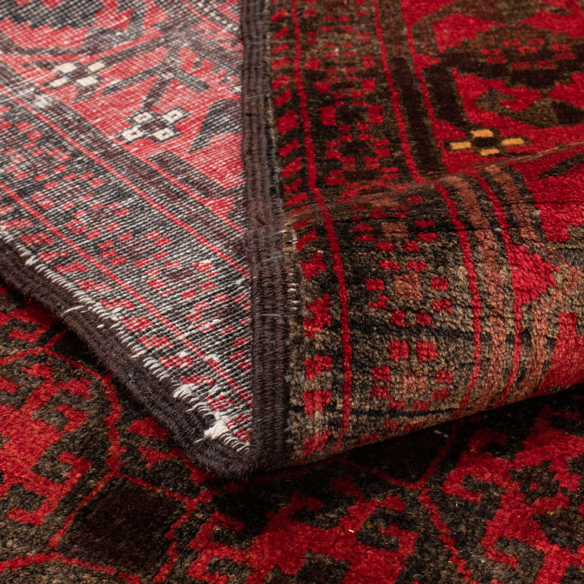 Alfombra de pasillo Alfombra Belutsch - 195 x 108 cm - rojo