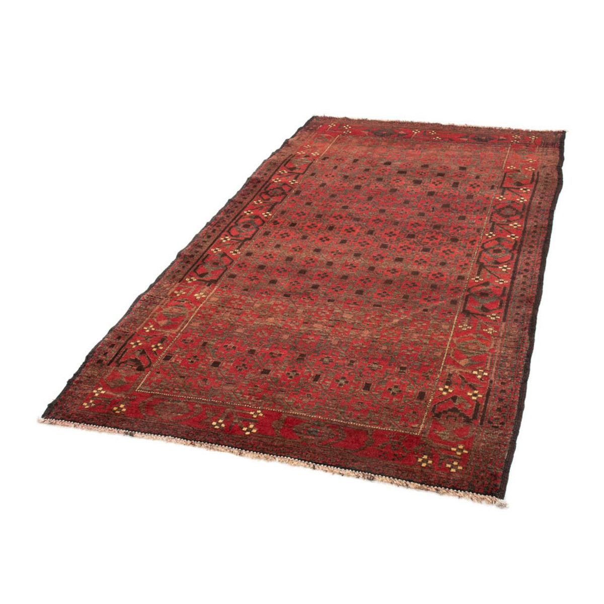 Alfombra de pasillo Alfombra Belutsch - 195 x 108 cm - rojo