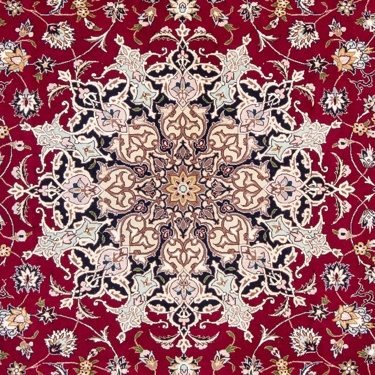 Alfombra Persa - Tabriz - Real - 292 x 204 cm - rojo oscuro