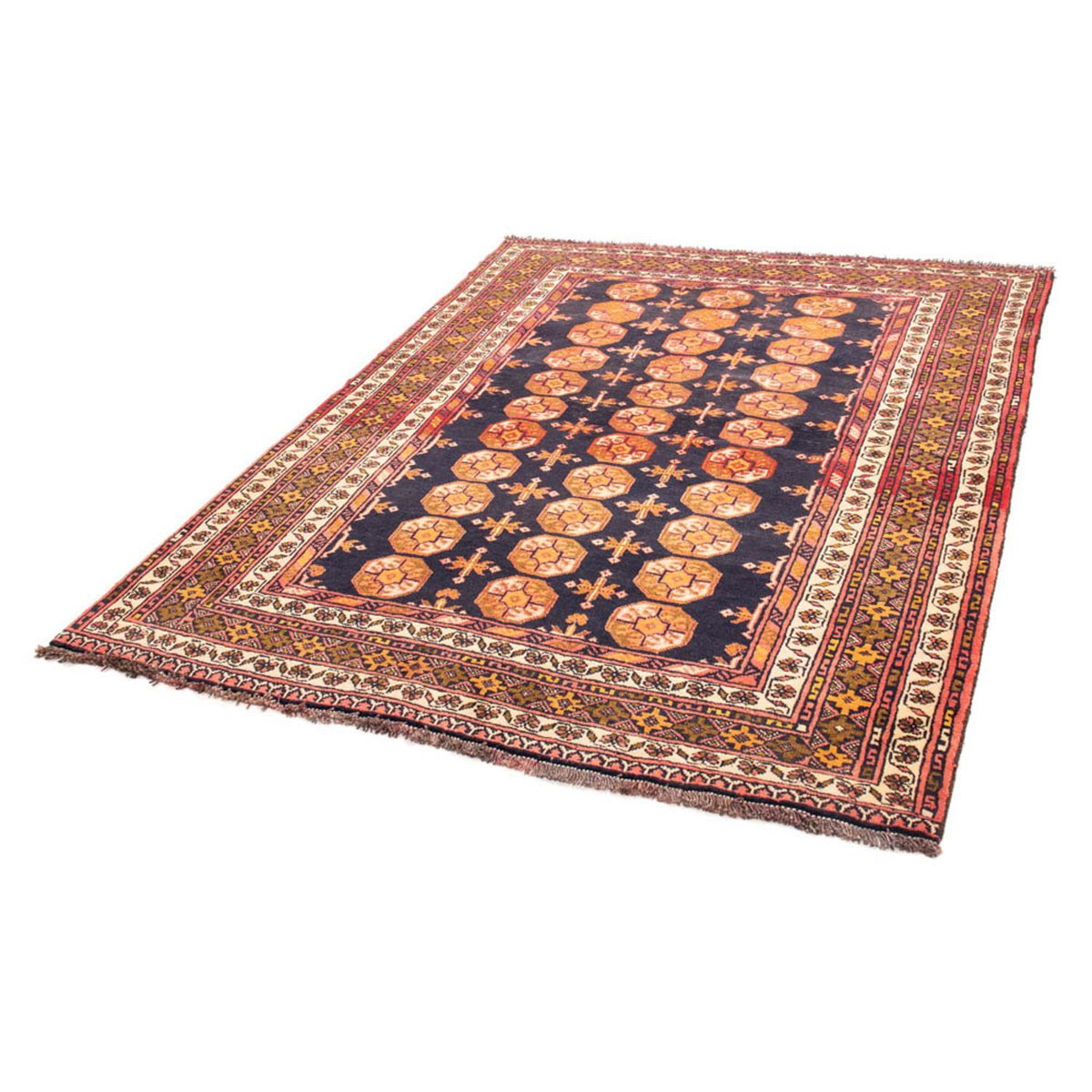 Alfombra Belutsch cuadrado - 174 x 139 cm - azul oscuro