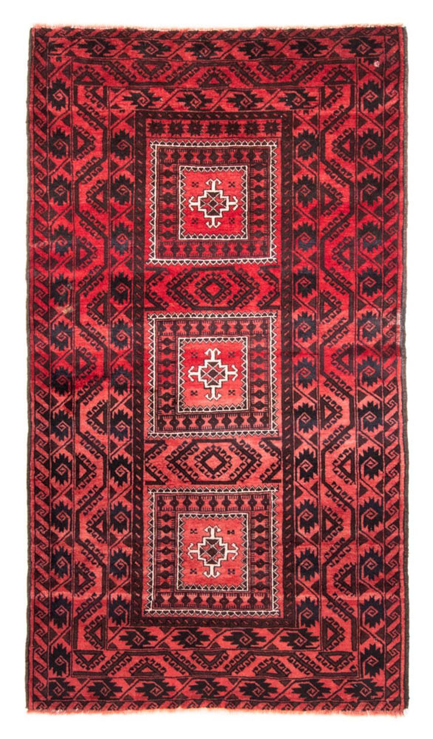 Alfombra de pasillo Alfombra Belutsch - 207 x 112 cm - rojo