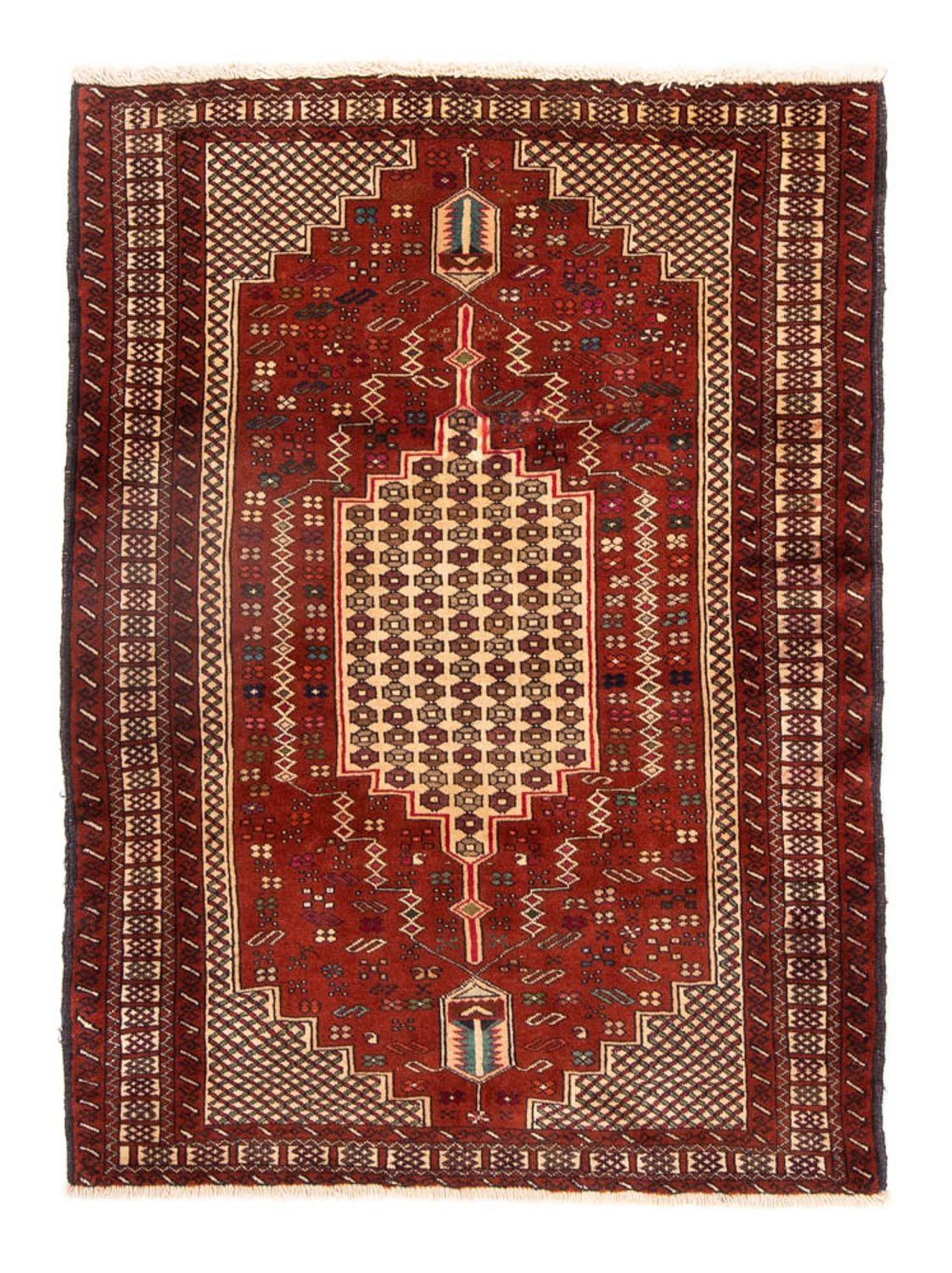 Alfombra Belutsch cuadrado - 174 x 133 cm - rojo