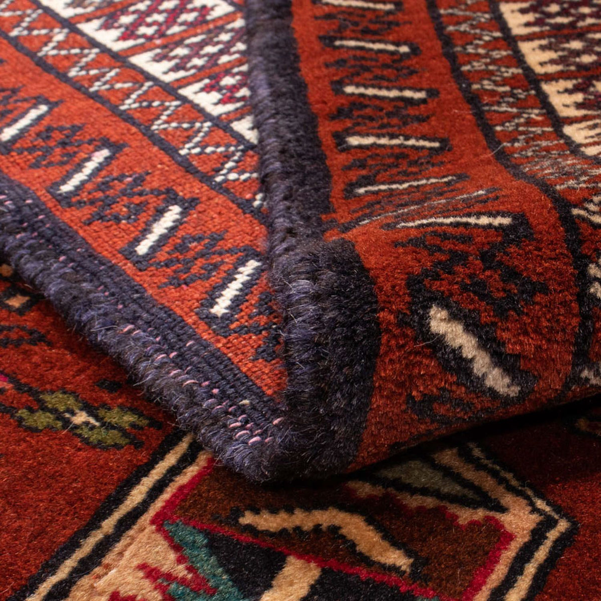 Alfombra Belutsch cuadrado - 174 x 133 cm - rojo