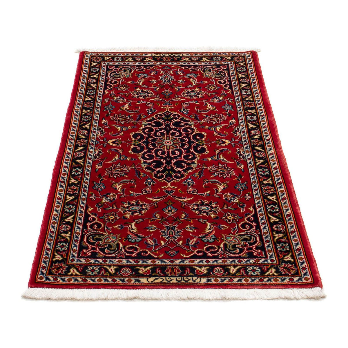 Alfombra persa - Keshan - 130 x 68 cm - rojo