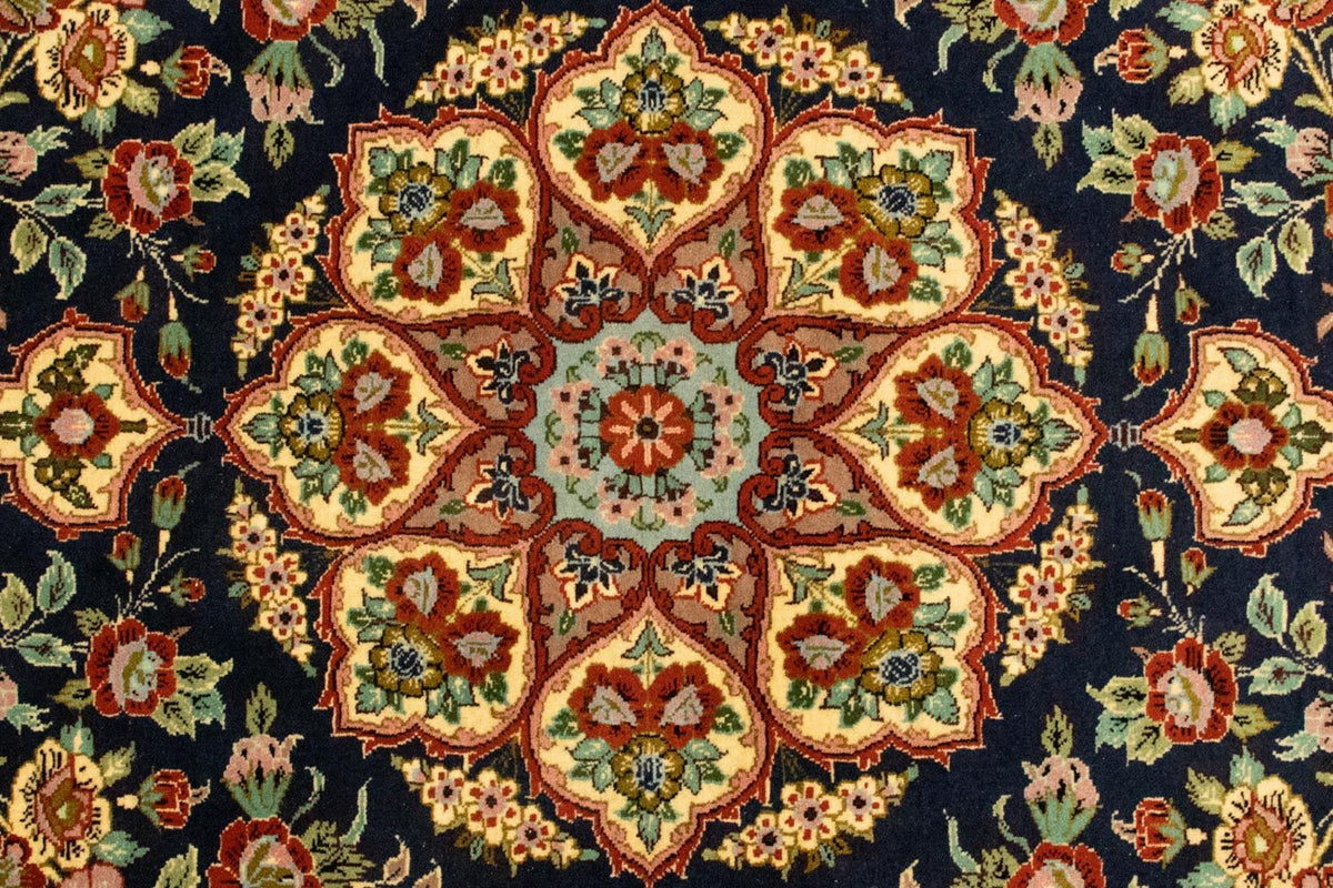 Alfombra persa - Ghom - 170 x 108 cm - negro