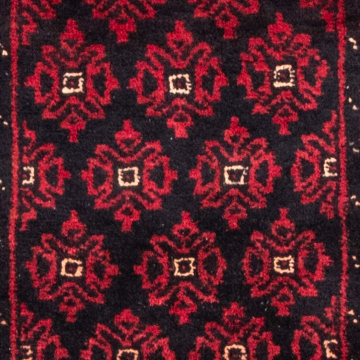 Alfombra de pasillo Alfombra Belutsch - 222 x 110 cm - rojo oscuro