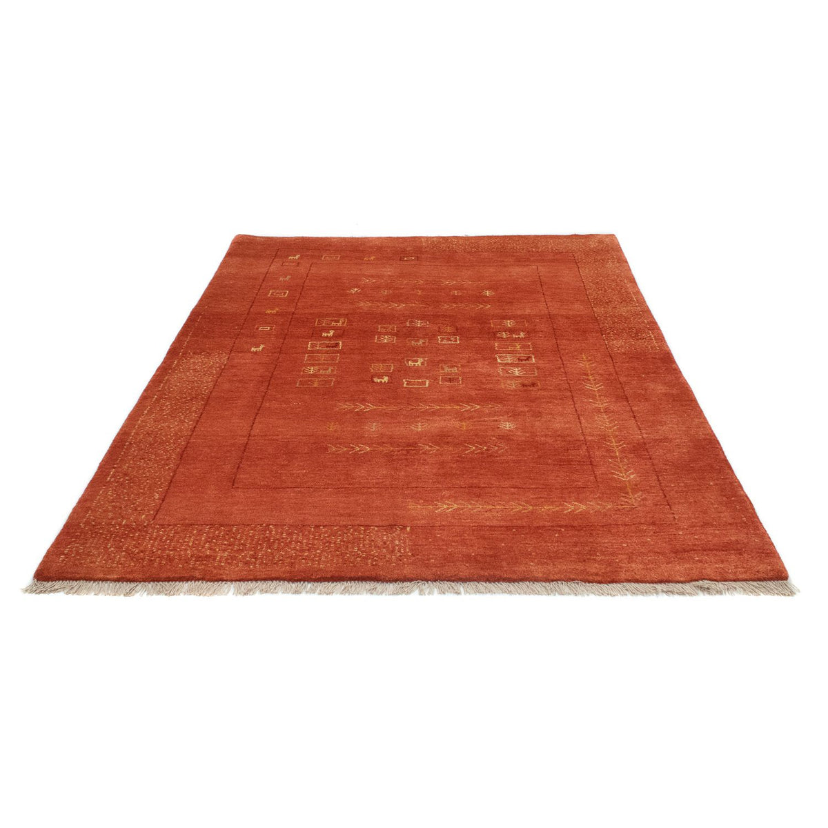 Alfombra Gabbeh - Persa - 192 x 149 cm - rojo