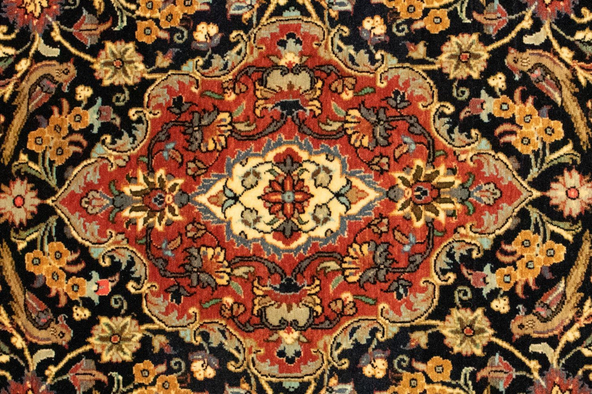 Alfombra persa - Ghom - 151 x 103 cm - negro