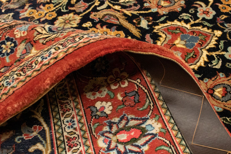 Alfombra persa - Ghom - 151 x 103 cm - negro