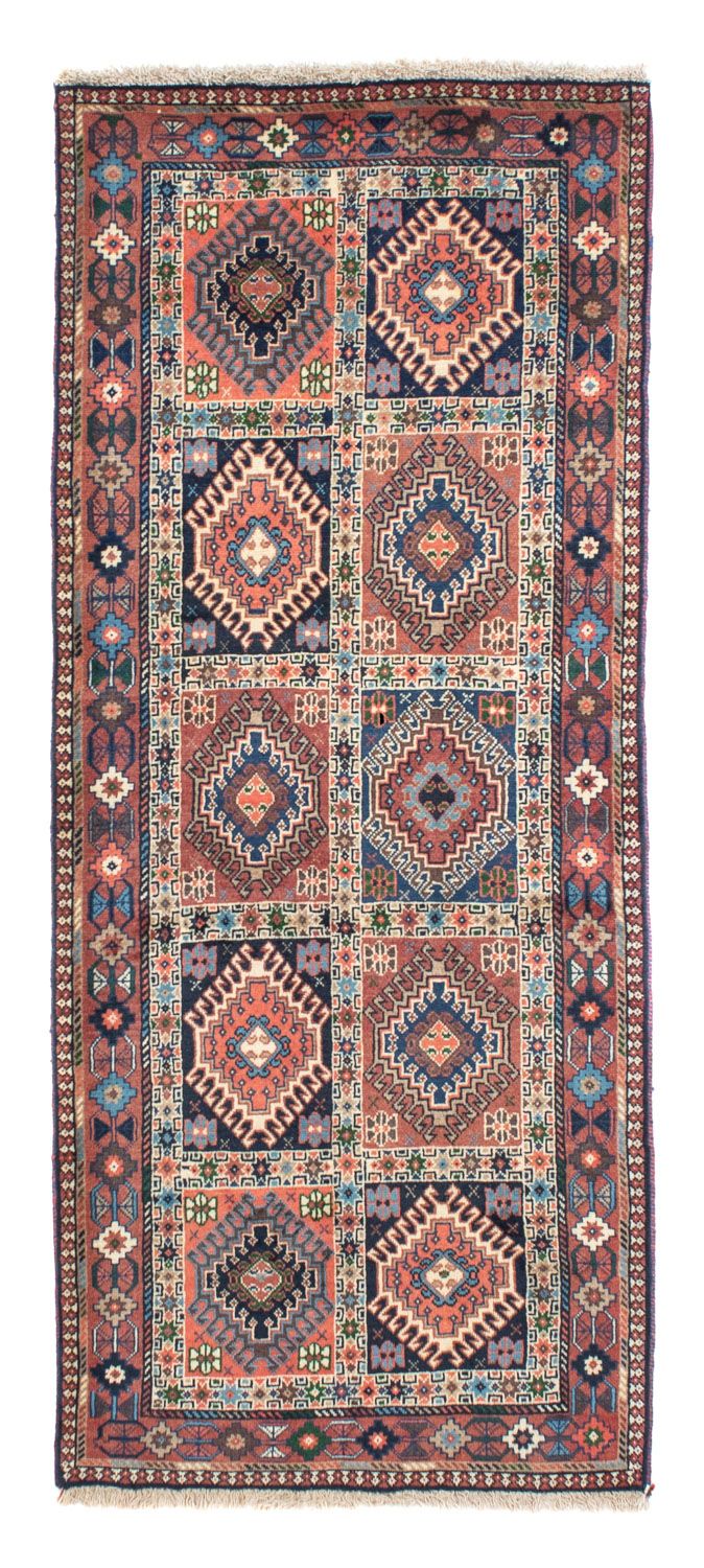 Alfombra de pasillo Alfombra persa - Nómada - 200 x 82 cm - rojo claro