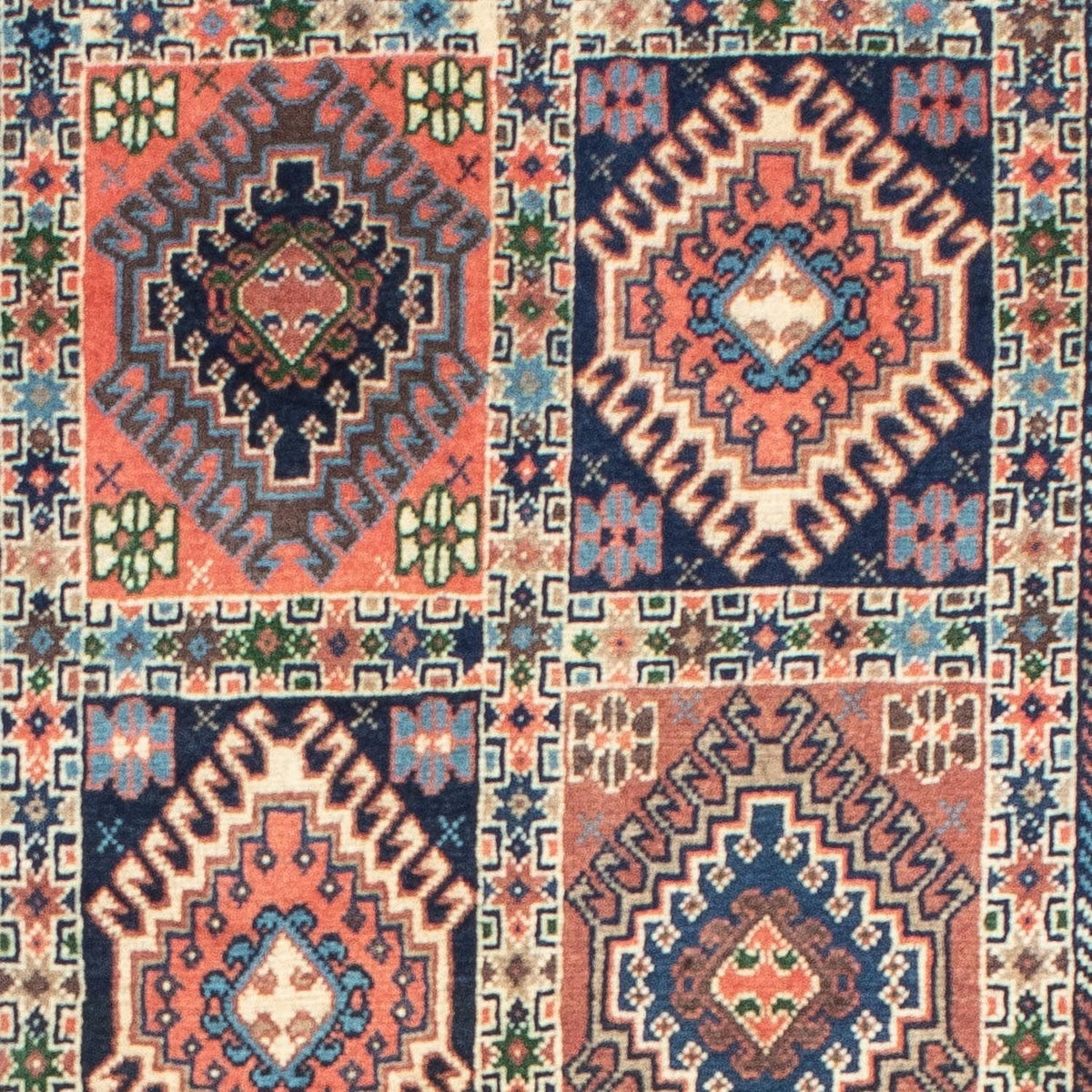 Alfombra de pasillo Alfombra persa - Nómada - 200 x 82 cm - rojo claro