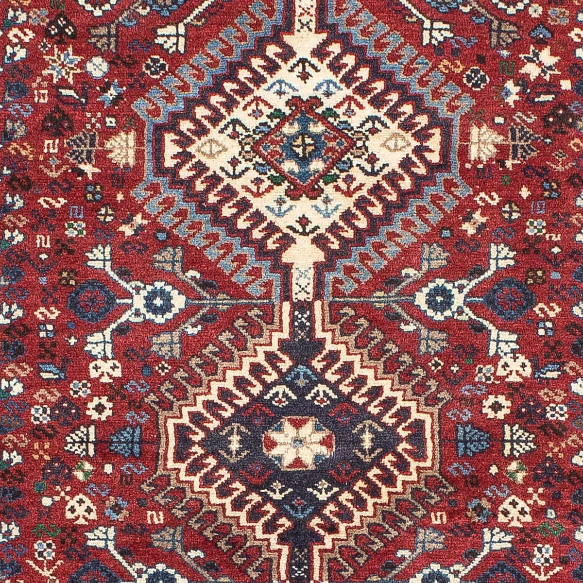 Alfombra de pasillo Alfombra persa - Nómada - 198 x 84 cm - rojo oscuro