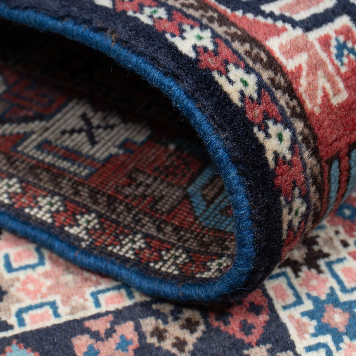 Alfombra de pasillo Alfombra persa - Nómada - 196 x 80 cm - rojo claro