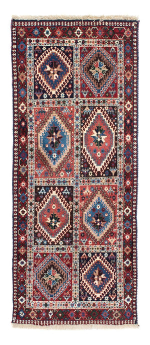 Alfombra de pasillo Alfombra persa - Nómada - 190 x 80 cm - azul oscuro