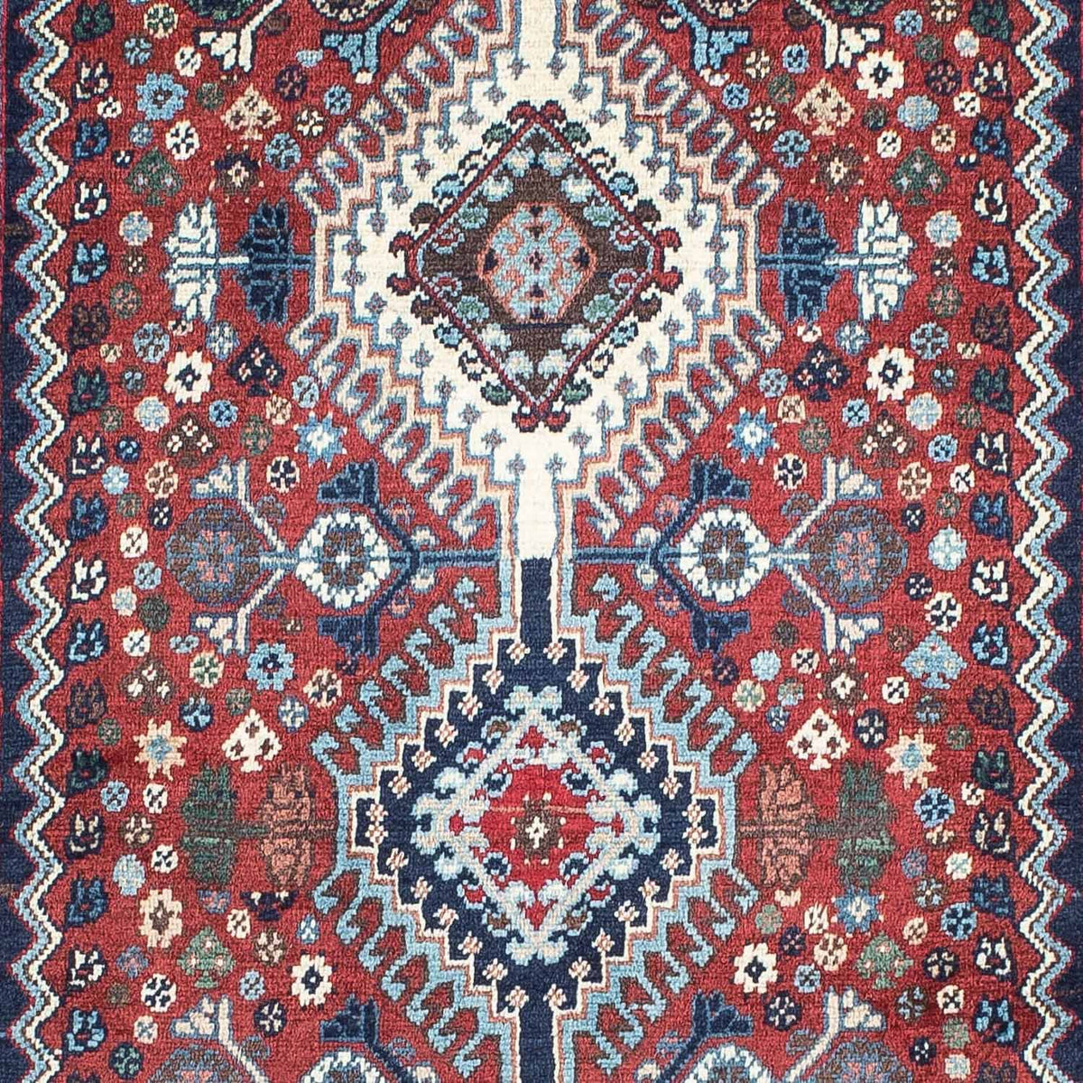 Alfombra de pasillo Alfombra persa - Nómada - 190 x 80 cm - azul oscuro