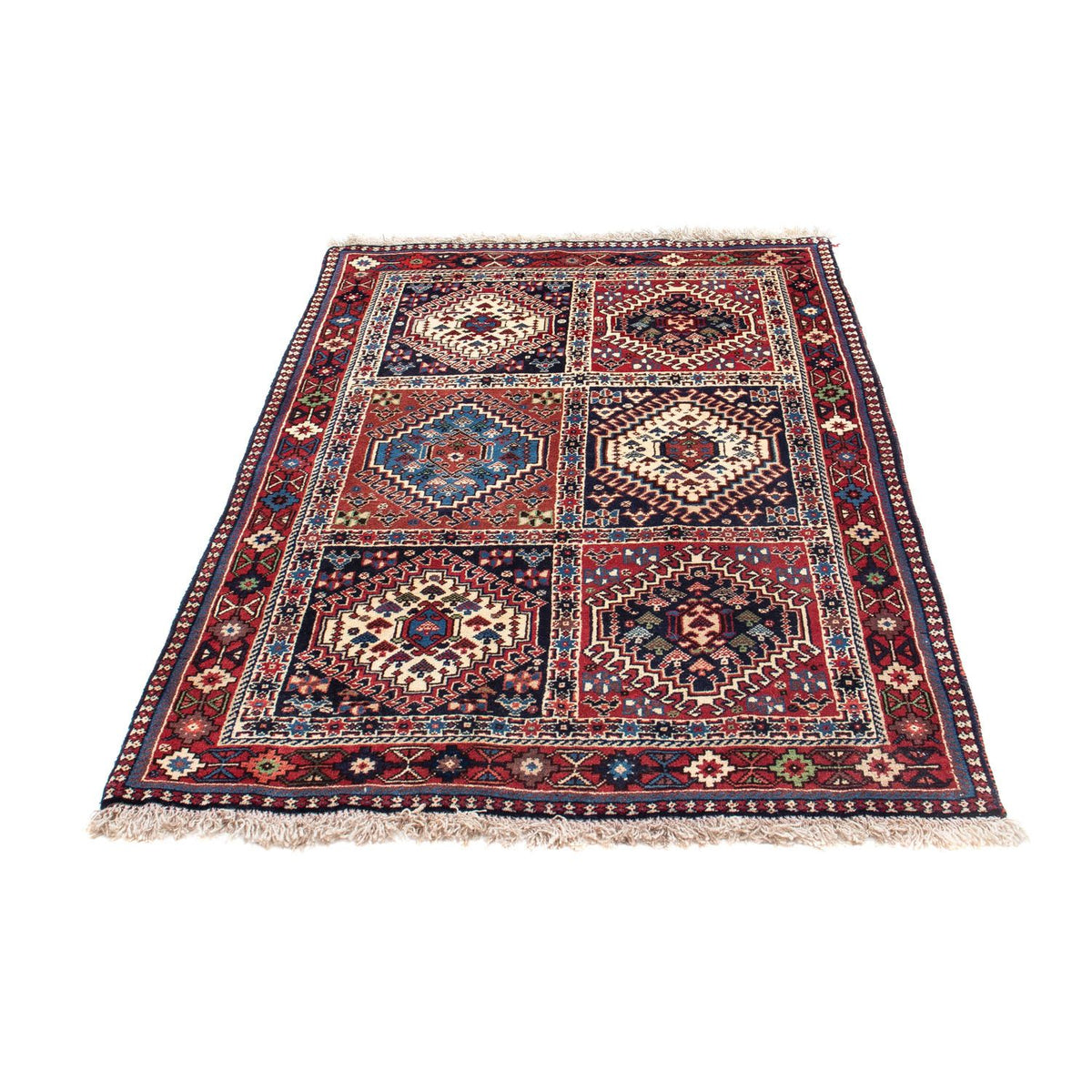 Alfombra persa - Nómada - 148 x 98 cm - rojo claro