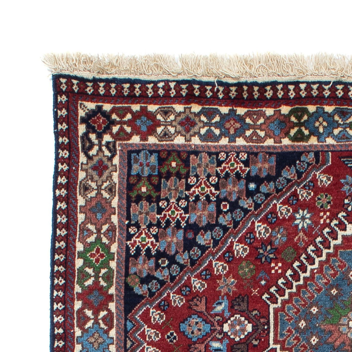 Alfombra persa - Nómada - 145 x 97 cm - rojo oscuro