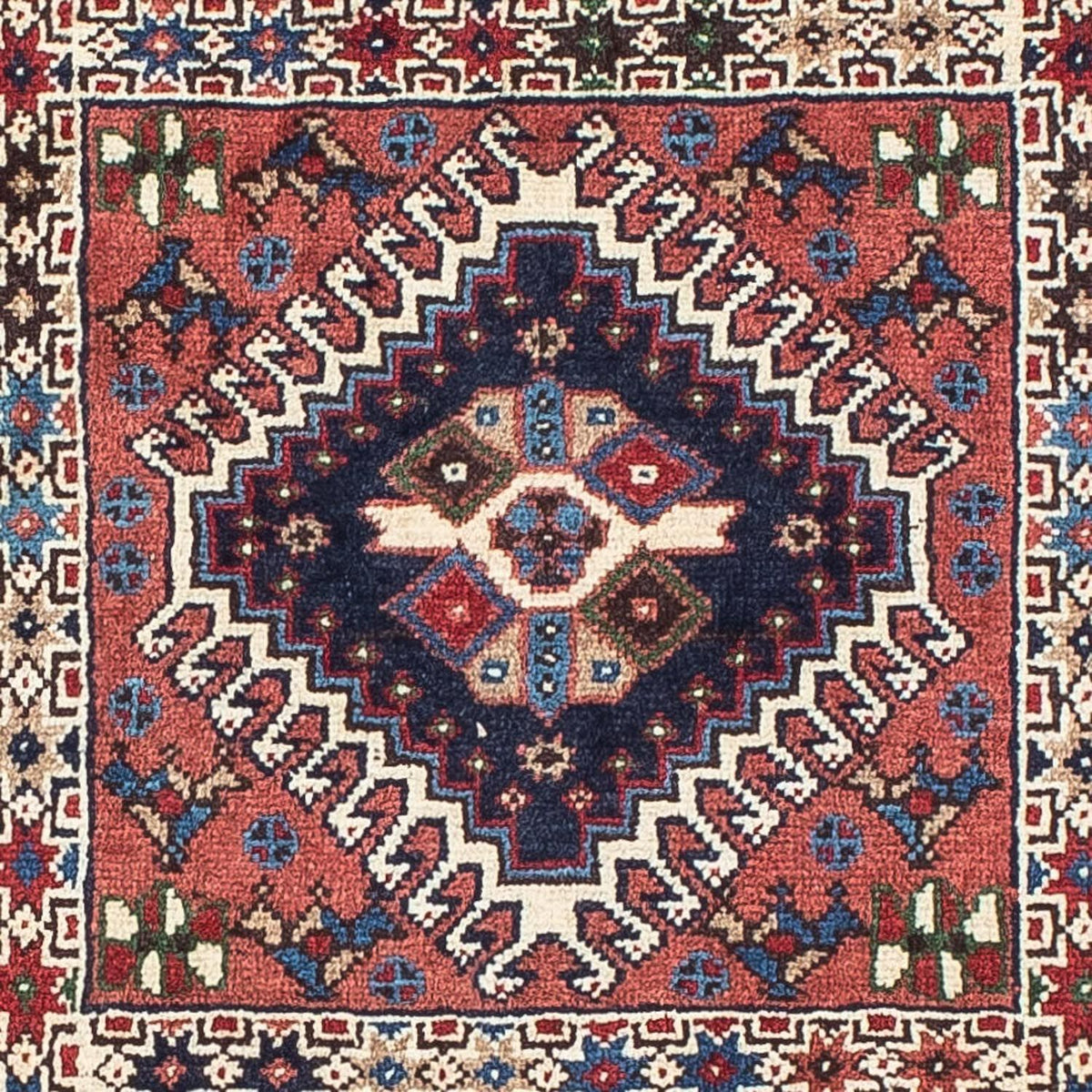 Alfombra persa - Nómada - 140 x 100 cm - rojo claro