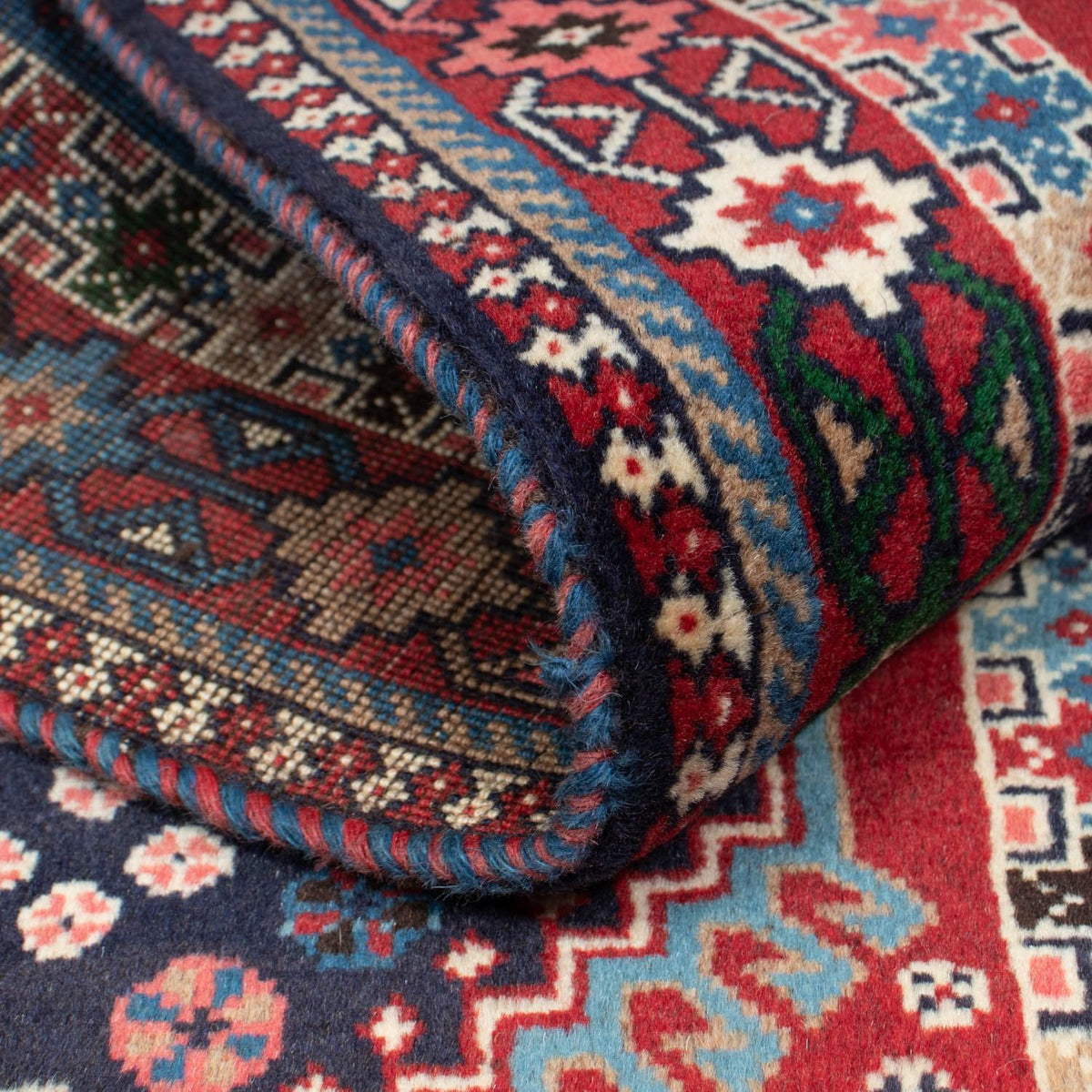 Alfombra persa - Nómada - 145 x 99 cm - rojo claro