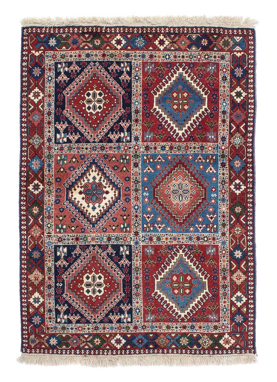Alfombra persa - Nómada - 144 x 100 cm - azul
