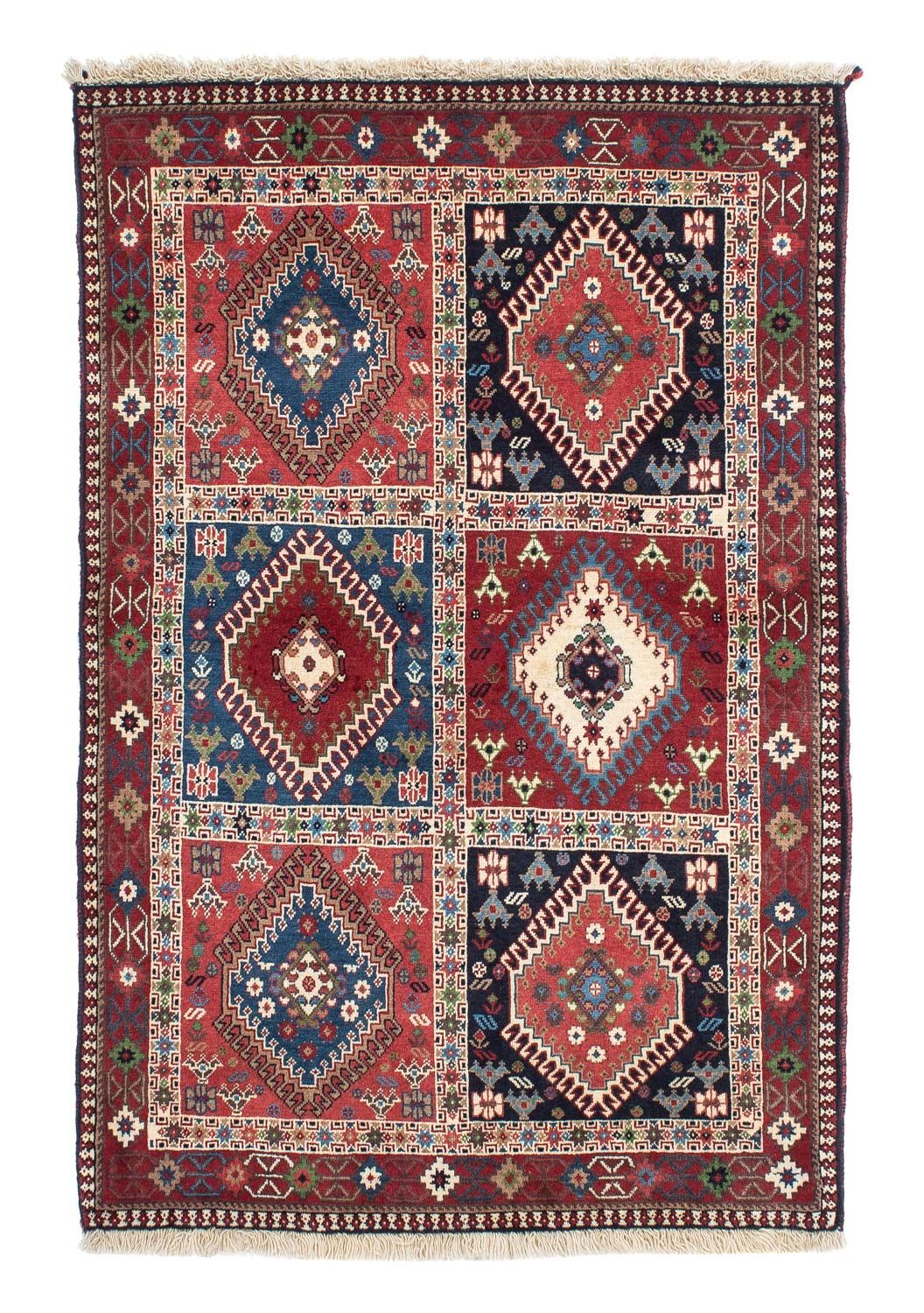 Alfombra persa - Nómada - 148 x 100 cm - rojo
