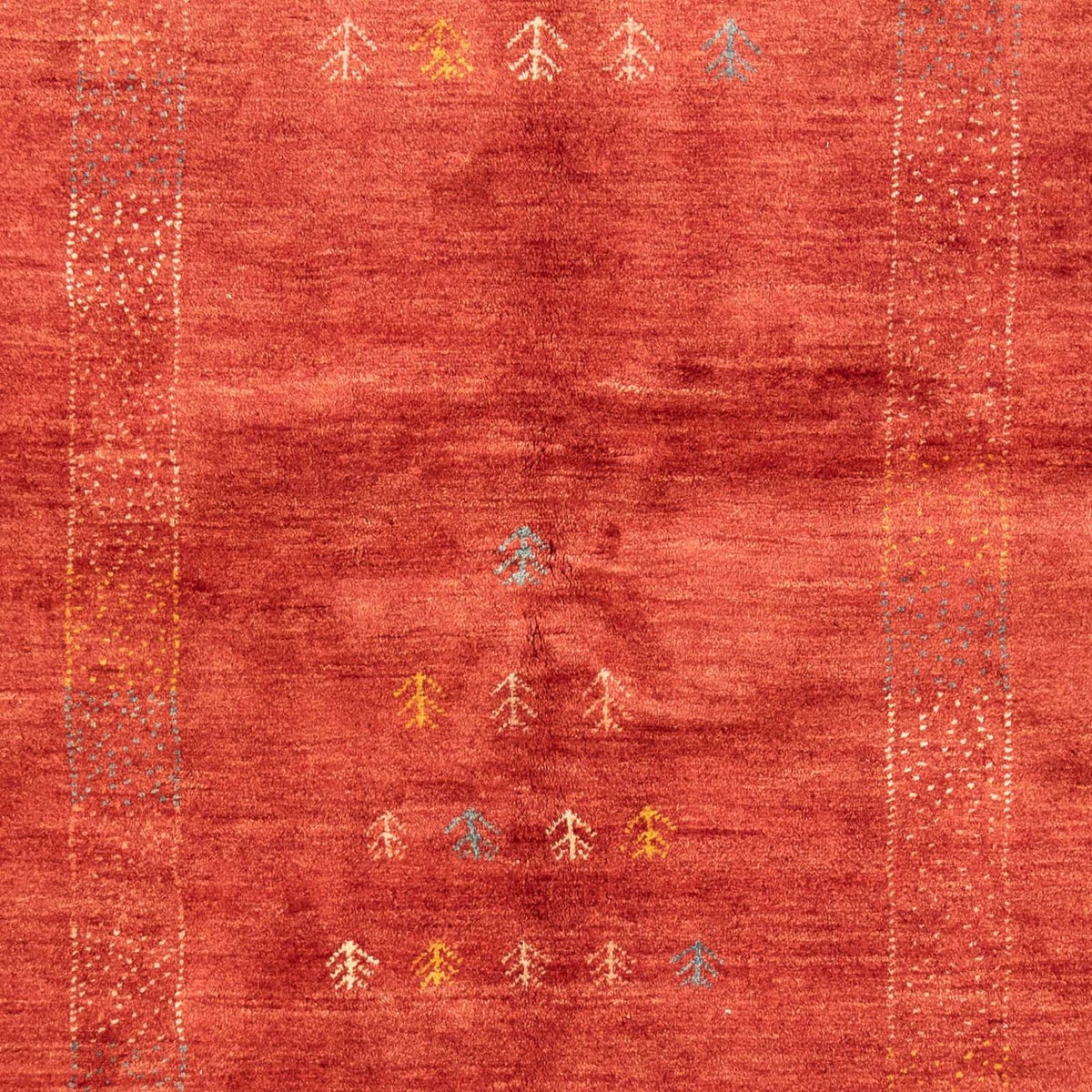 Alfombra Gabbeh - Persa - 225 x 171 cm - rojo oscuro