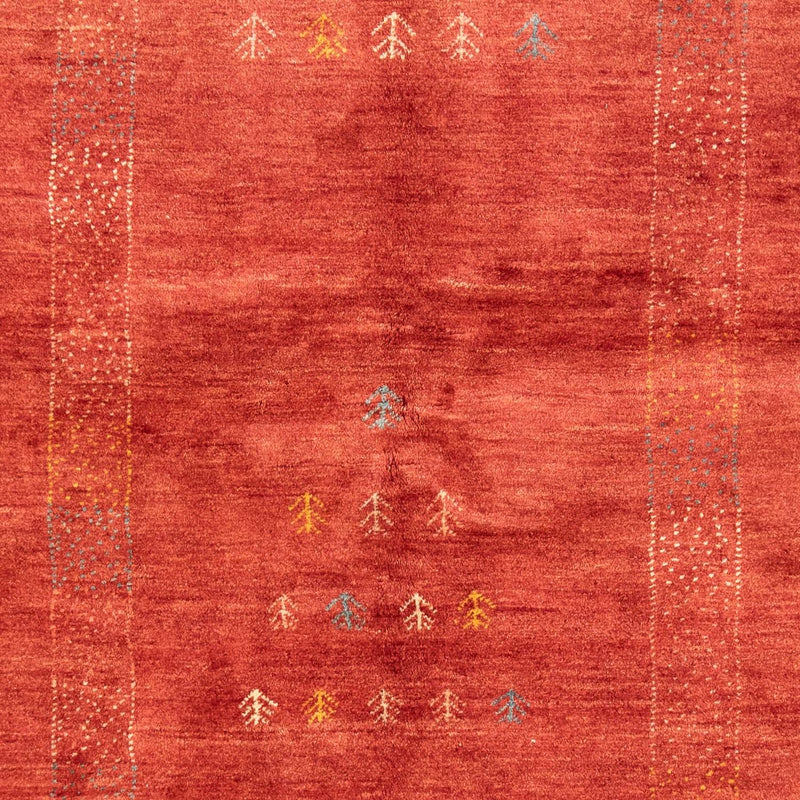 Alfombra Gabbeh - Persa - 225 x 171 cm - rojo oscuro
