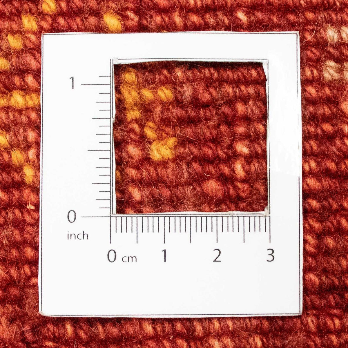 Alfombra Gabbeh - Persa - 225 x 171 cm - rojo oscuro