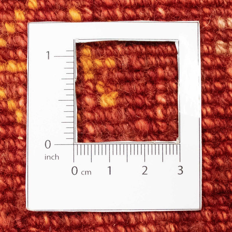 Alfombra Gabbeh - Persa - 225 x 171 cm - rojo oscuro