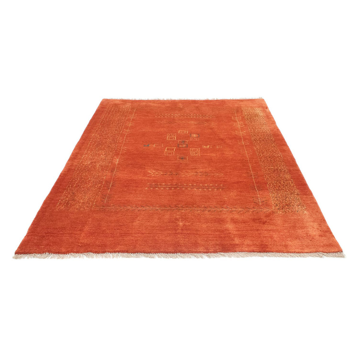 Alfombra Gabbeh - Persa - 198 x 151 cm - óxido