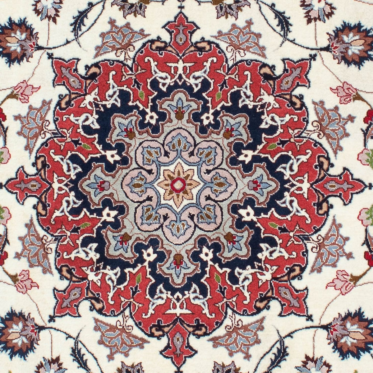 Alfombra Persa - Tabriz - Real - 201 x 153 cm - beige