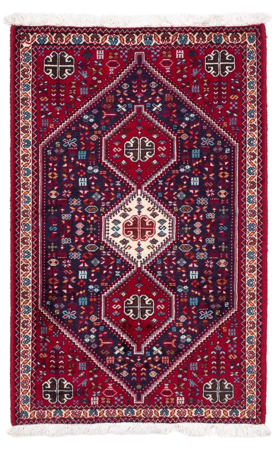 Alfombra persa - Nómada - 121 x 76 cm - azul oscuro
