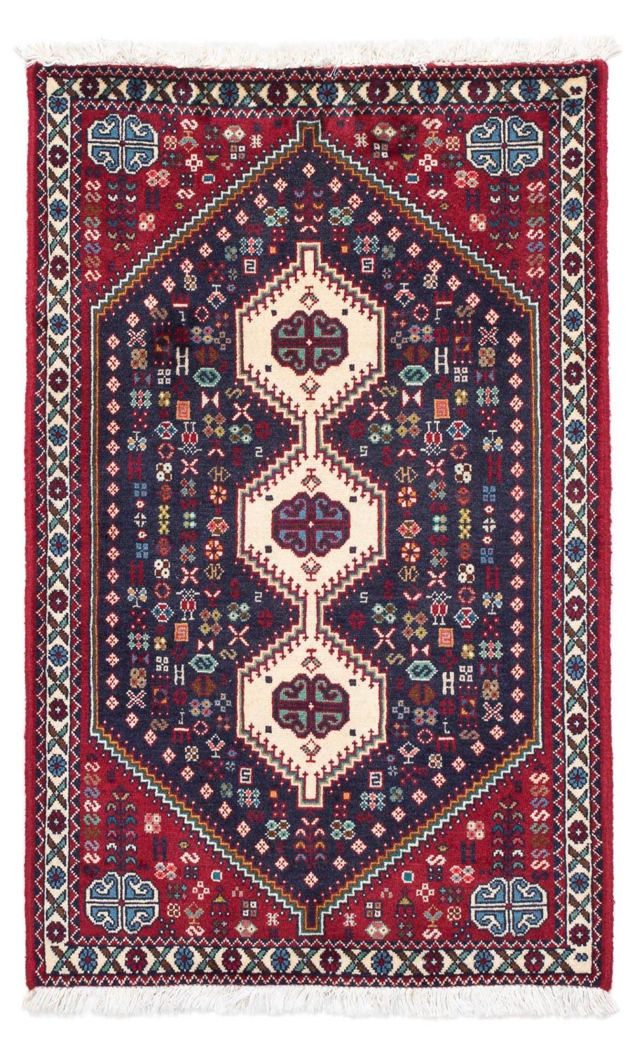 Alfombra persa - Nómada - 120 x 74 cm - azul oscuro