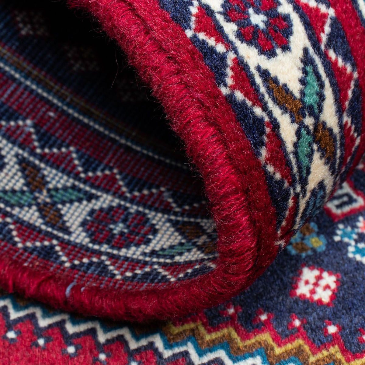 Alfombra persa - Nómada - 120 x 74 cm - azul oscuro