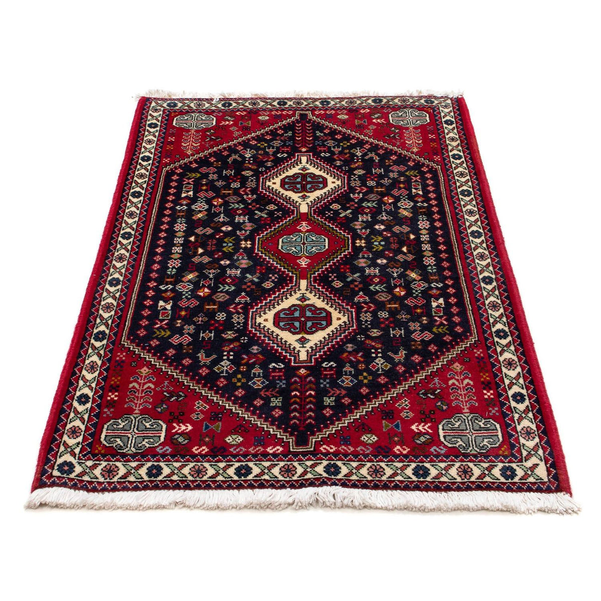 Alfombra persa - Nómada - 128 x 76 cm - azul oscuro