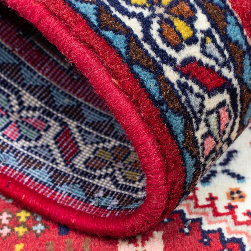 Alfombra persa - Nómada - 121 x 80 cm - rojo oscuro