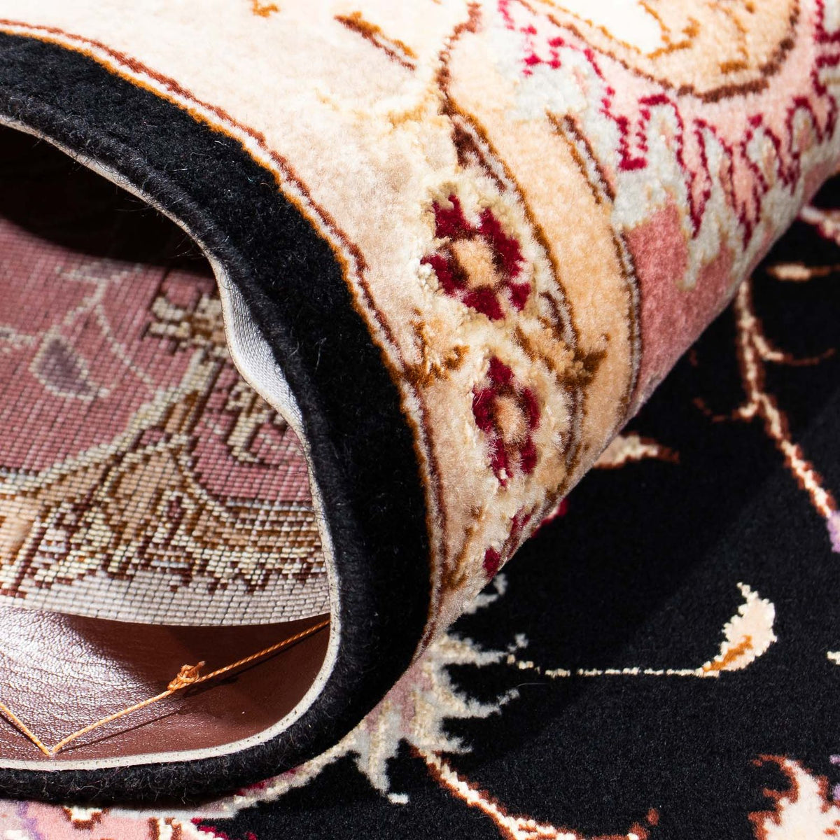 Alfombra Persa - Tabriz - Real - 236 x 165 cm - azul oscuro