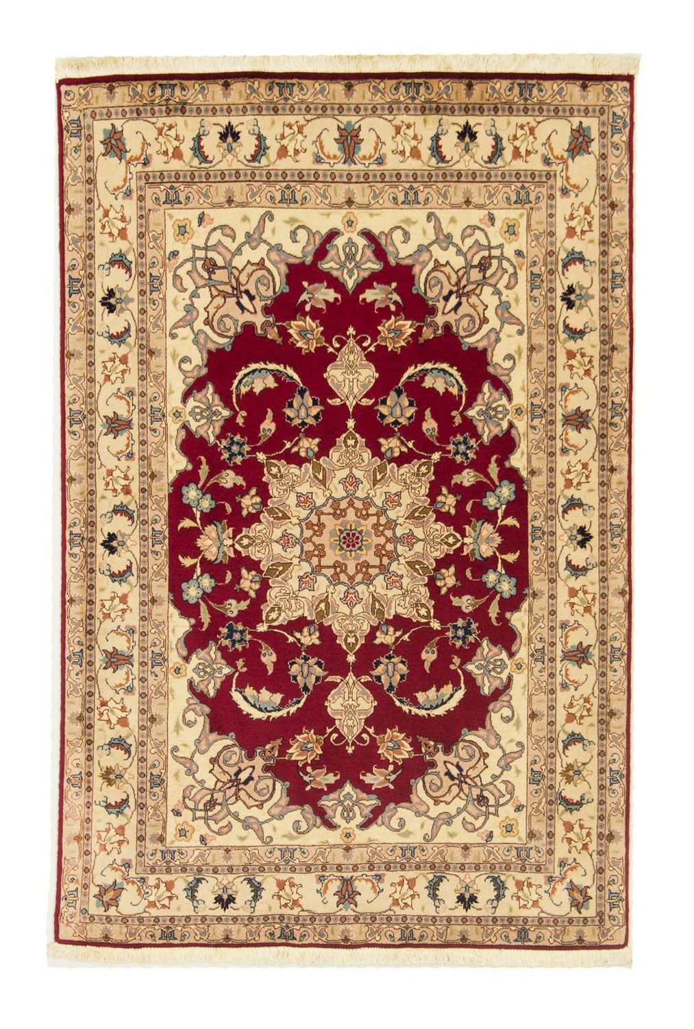 Alfombra Persa - Tabriz - Real - 151 x 101 cm - rojo