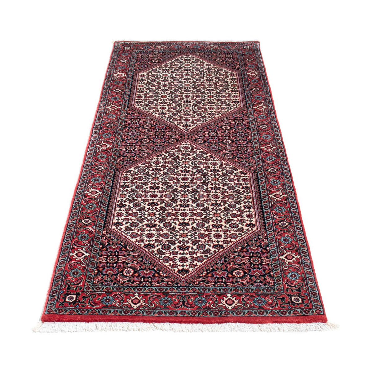 Alfombra de pasillo Alfombra persa - Bidjar - 202 x 76 cm - beige