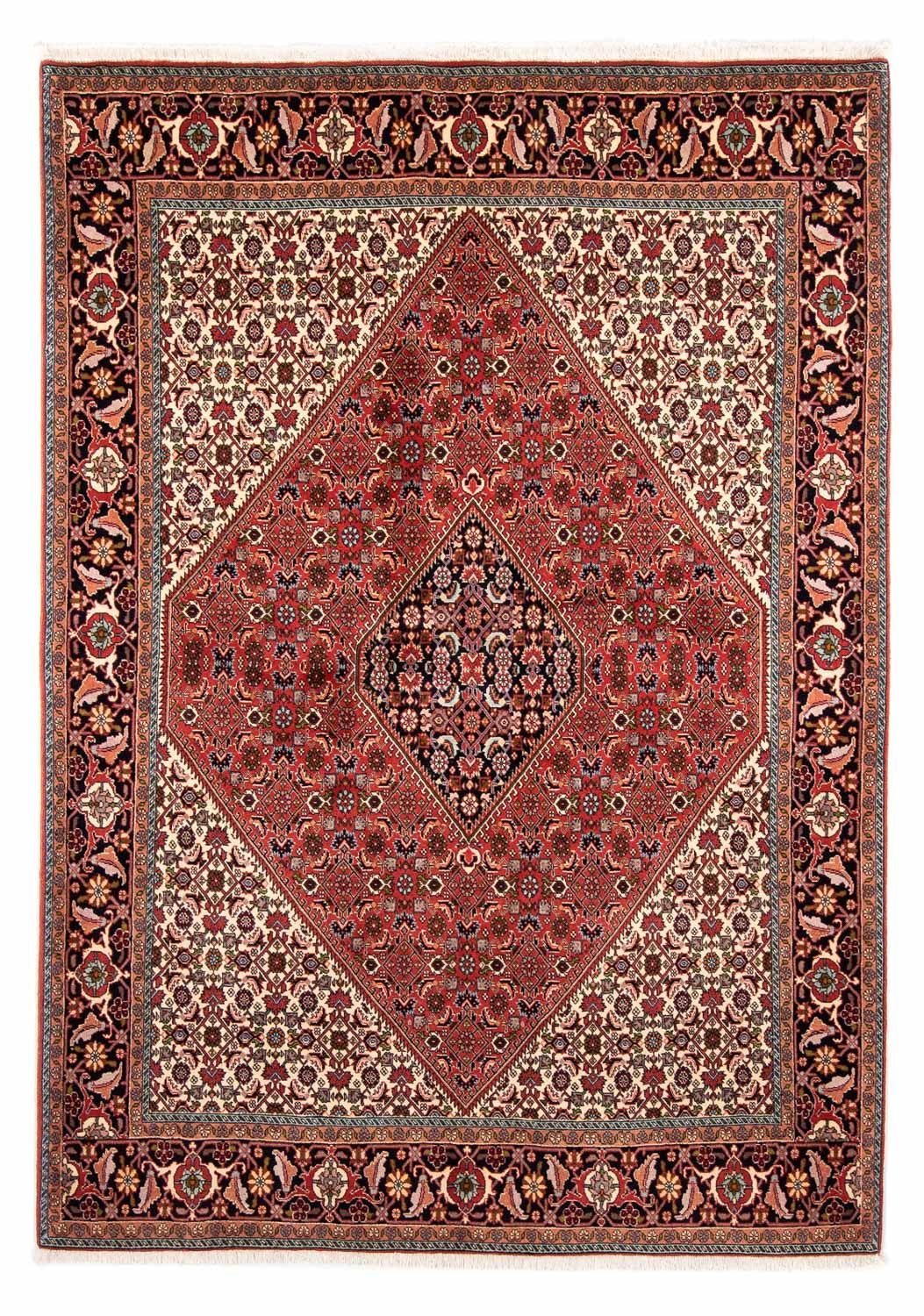 Alfombra persa - Bidjar - 247 x 169 cm - rojo oscuro