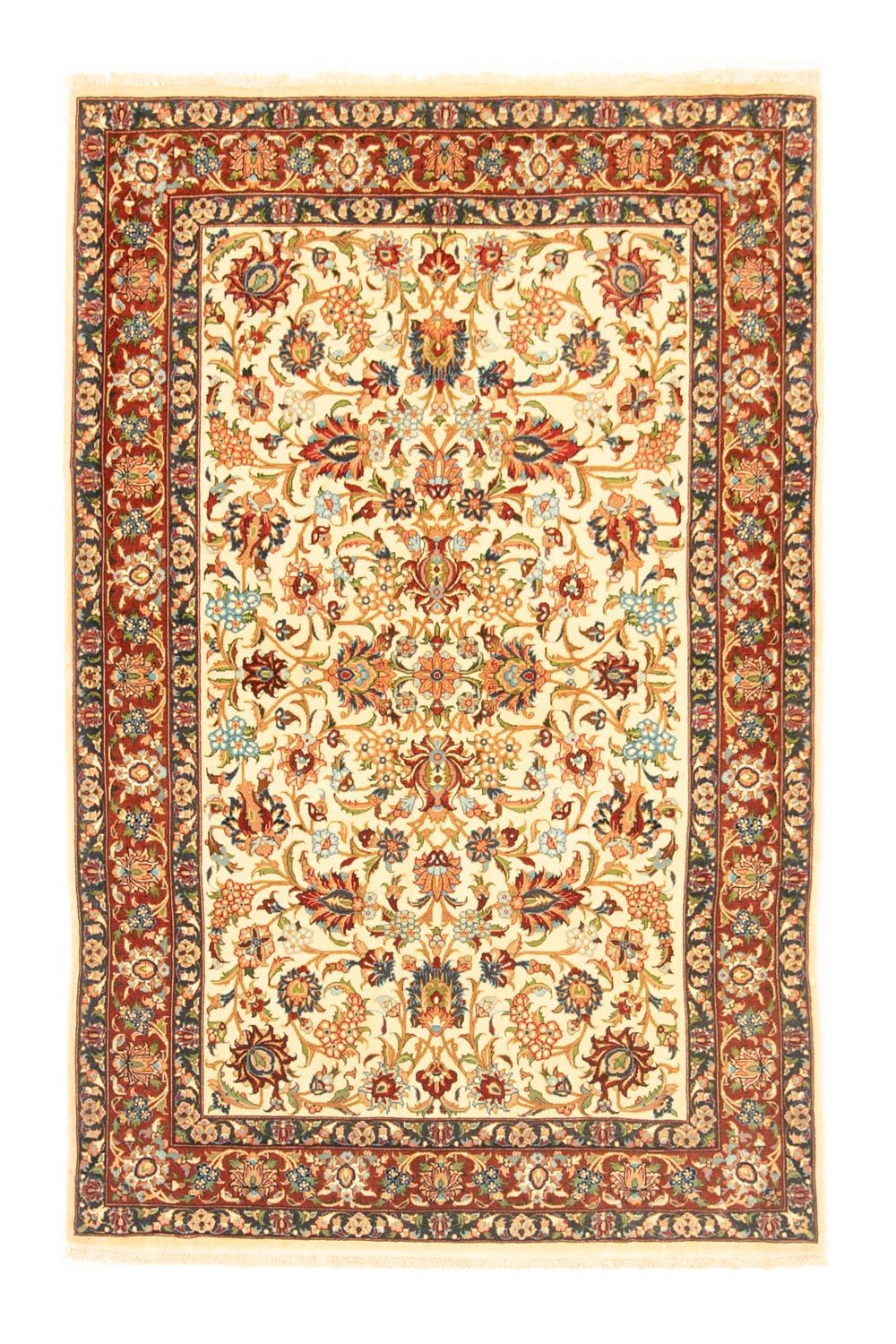 Alfombra persa - Ghom - 160 x 102 cm - beige