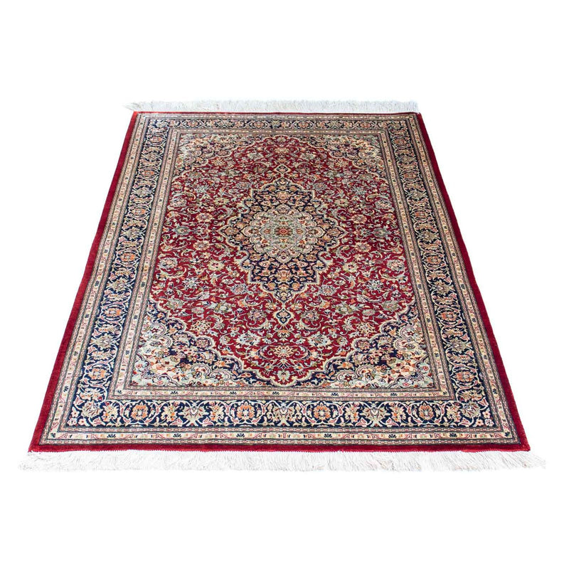 Alfombra persa - Ghom - 150 x 100 cm - rojo oscuro