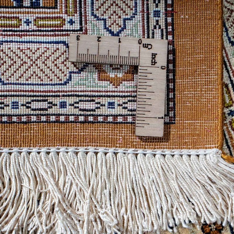 Alfombra persa - Ghom - 79 x 57 cm - marrón