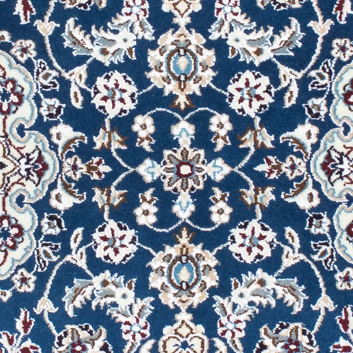 Alfombra de pasillo Alfombra Persa - Nain - Real - 190 x 62 cm - azul oscuro