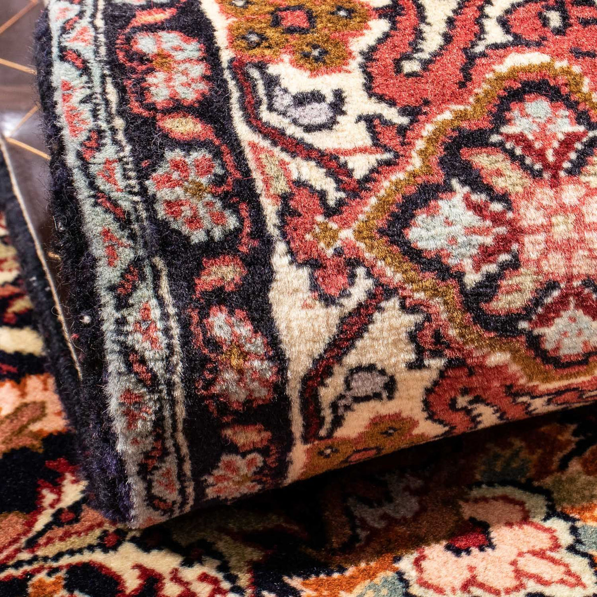 Alfombra persa - Bidjar - 239 x 171 cm - azul oscuro