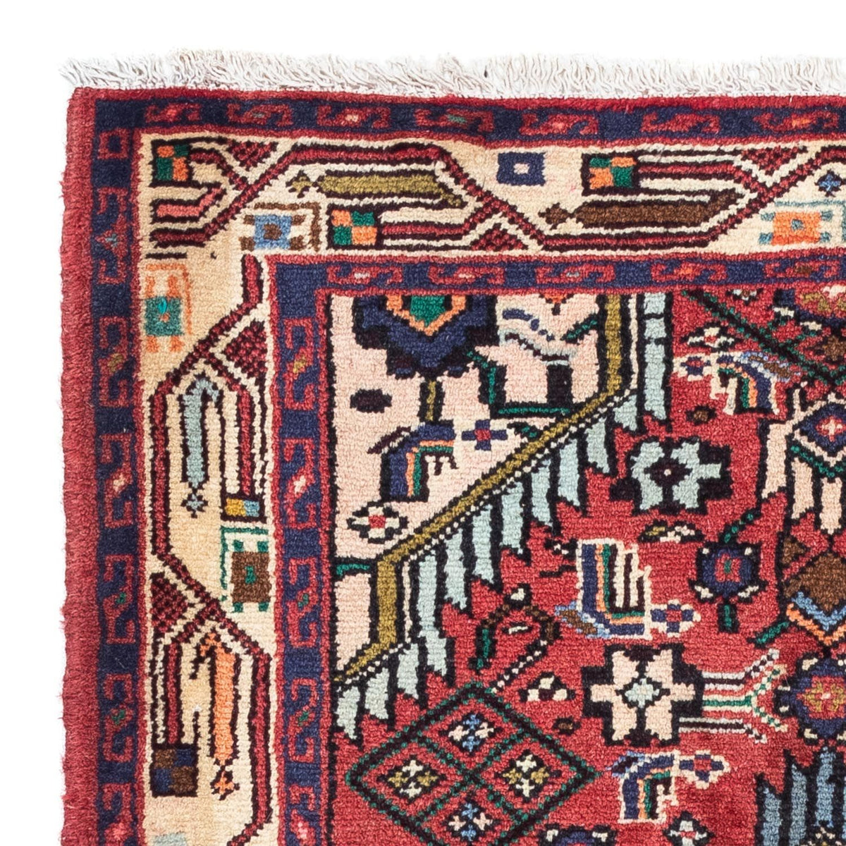 Alfombra persa - Nómada - 125 x 79 cm - rojo