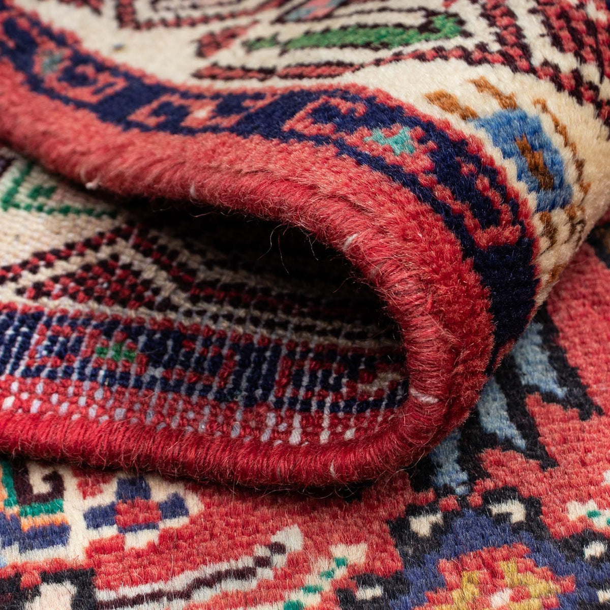 Alfombra persa - Nómada - 125 x 79 cm - rojo
