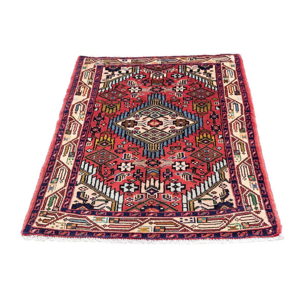 Alfombra persa - Nómada - 125 x 79 cm - rojo