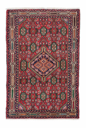 Alfombra persa - Nómada - 128 x 81 cm - rojo
