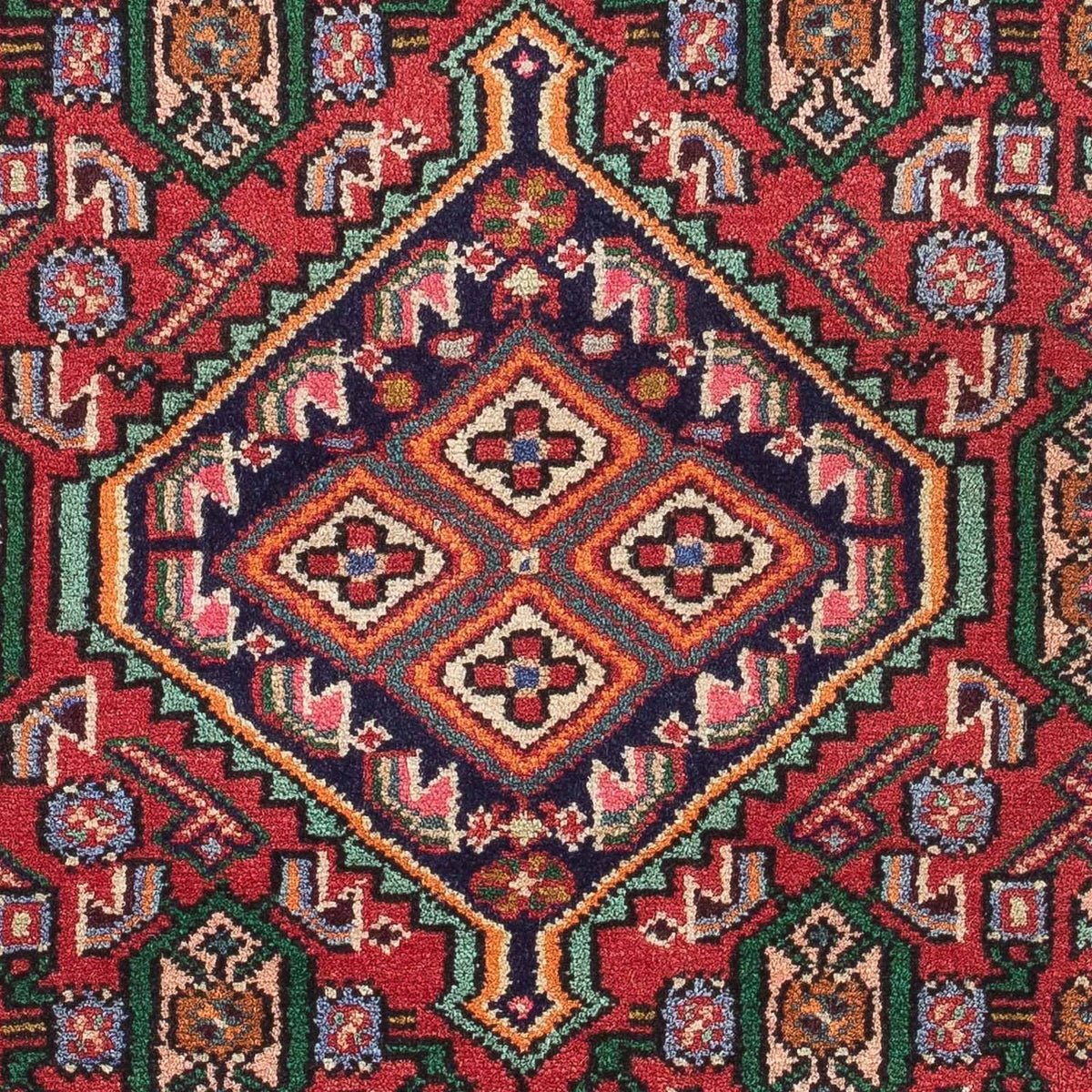Alfombra persa - Nómada - 128 x 81 cm - rojo